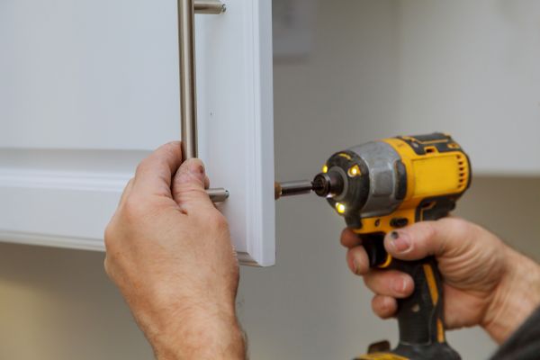 Cabinet Knob Installation in Hudson